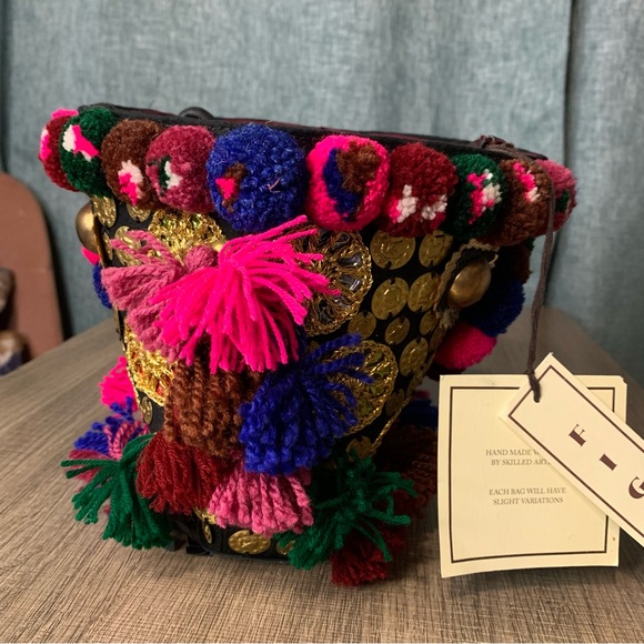 NWT FIGUE Frida Mini Tuk Tuk Tote bag Multicolor OS - Picture 3 of 13